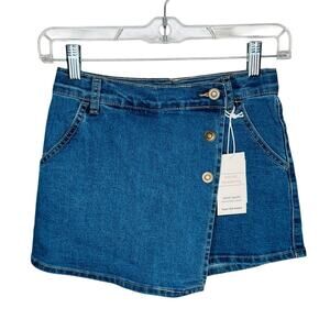 NWT Social Academy Denim Jean Skort Girls Stitch Fix Size 8